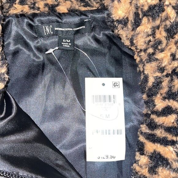 COPY - NWT INC Animal-Print Faux-Fur Vest small - Picture 8 of 8